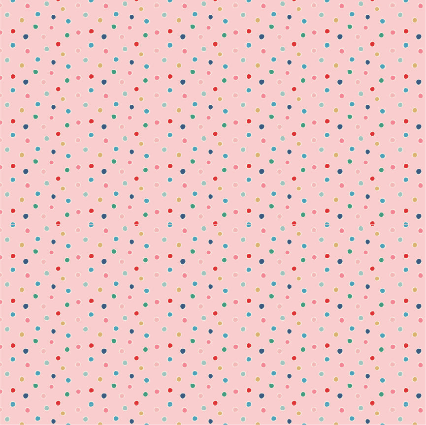 SNOW DOTS PINK - Oh What Fun