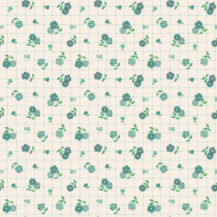 TEA TOWEL TEAL - Farmhouse Fancy