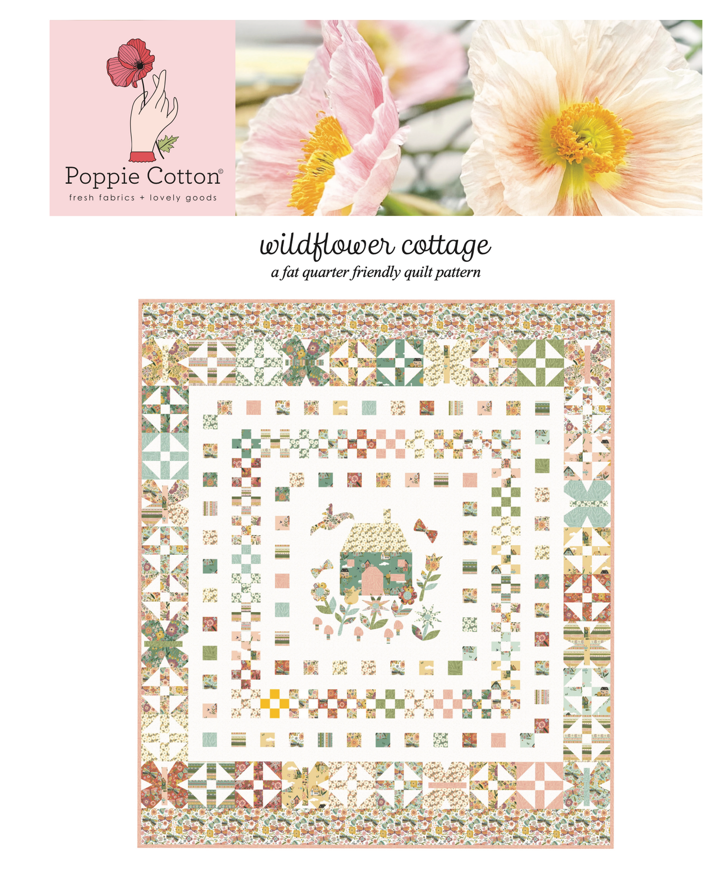 WILDFLOWER COTTAGE QUILT PATTERN - Cottage Charm